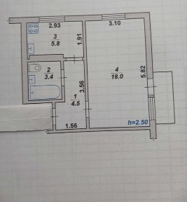 Продаж 1к квартири в тихому центрі міста.
