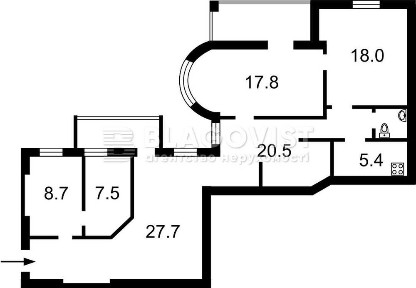 Продаж 4-к квартири 110м. кв. ЦЕНТР, Майдан незалежності, Костельна, 8