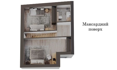 Продам 3 к. кв. з мансардою дворівнева