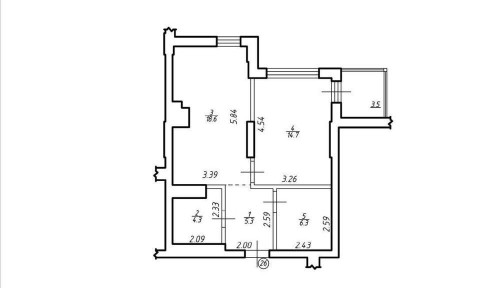Однокімнатна квартира 51,1 м² в зданому будинку, вул Під Голоском 17Г, ЖК Comfort Hill