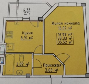 1квартира ЖК <a href='/newbuilding/1225/view/zk-mariinskii'>Мариинский</a>