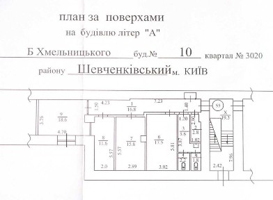 Б. Хмельницького 10 Центр Нежиле приміщення 93м2 Окремий вхід, М. Театральна Пішохідний і авто трафік, Медзаклад Салон Офіс