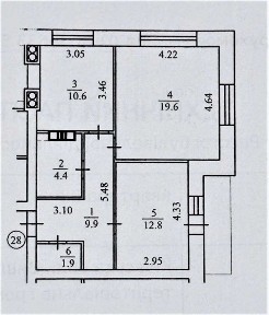 Продаж 2-кім. квартири 60,5м2 ЖК Французький Бульвар, 4 будинок зданий, газ, індивідульне опалення