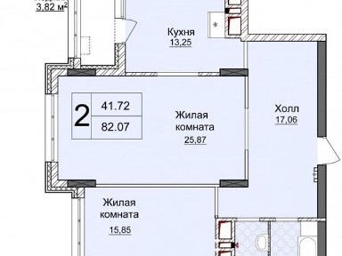 Продаж 2к квартири 84 кв. м на вул. Андрія Верхогляда 15 • ID 34237929