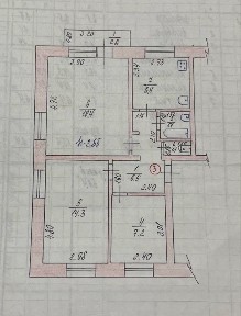 3-х кімнатна квартира (центр, НЕ оренда)