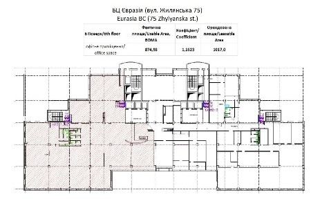 Оренда офісу 875 м², Жилянська вул., 73-79