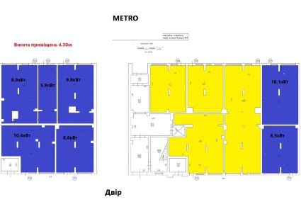 Продаж комерційних приміщень 45квм до 250квм