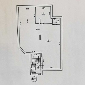 Оренда фасадного торгового приміщення 133м² - вул. Чорновола, 2