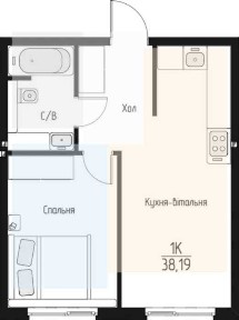 Продам 1-кімн квартиру 37,51 м² з власним двориком. 20 хв метро. Від забудовника. БЕЗ% ДЛЯ ПОКУПЦЯ