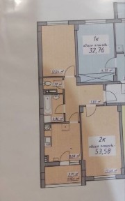 Продам 2-комн квартиру в ЖМ 7 Небо 7км Рядом Артвиль