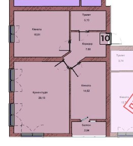 Продаж 2 кім. квартира 77 м2 ЖК Дружній Двір, с. Солонка