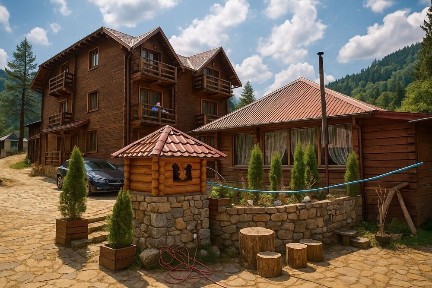 Яремче/Микуличин/готель/діючий бізнес/Карпаты, річка Прут