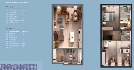 Таунхауси в Крюківщині, закритий комплекс, від 1100$/м², розтермінування - до 15 Місяців