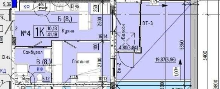 Центр Квартира с террасой 20 кв. м Рассрочка до 3-х лет !