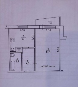 Продам однокомнатную квартиру на первом восточном