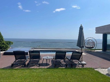 Элитный дом у моря, 1-я линия, бассейн, 420 м², Сосновый берег ВИДЕО