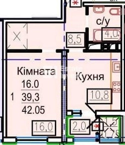 Продам 1 кімн. квартиру на вул. Авіаційна, 39, ЖК Авіаційний