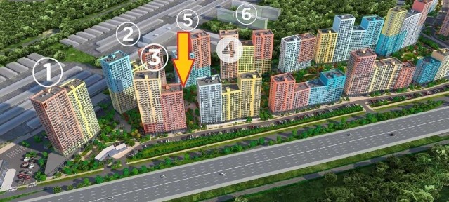 ЖК SVITLO PARK. ЖК Світло парк. Столичне шосе 1Б. Фасад н/ф - 60 кв. м.