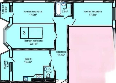 СРОЧНО! Вернисаж 3комн квартира на Таирова. 109м. 93К
