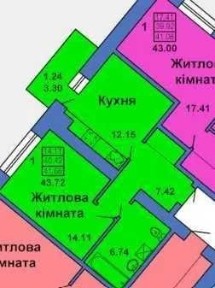 1к квартира 42м2 НОВОБУДОВА котел цегла поверх 6/9 вул. Весняна