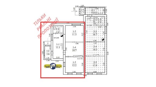 Продам частину домоволодіння 55 м + 4 сот. землі р-н пр. Металлургів!