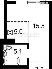 Продаж 1к квартири 33 кв. м на вул. Бердника Олеся 1В • ID 34335777