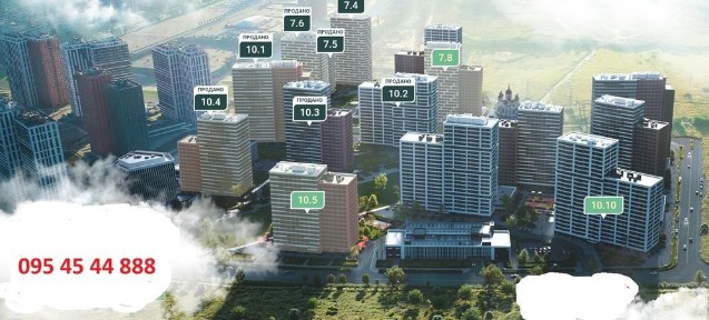 2к квартира ЖК Варшавський 3 Будинок 10.10 поверх 14 Виноградар