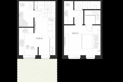 Таунхаус 48м² з власною терасою. 20 хв до метро. Ліквідний формат. Без комісії. Від забудовника. Розтермінування