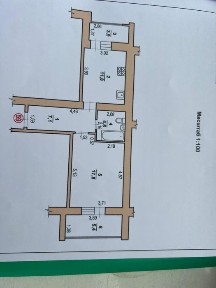 Продам 1 кімн квартиру 53 m2 5/10 цегла