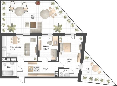 Продаж 2 кім. квартири SOUL PARK вул П. Орлика 86.41 кв. м