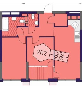 Продаж єОселя двокімнатна квартира 70 м2 Грейт/Great Дарницький