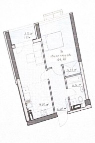 Продам 1-комнатная прямое море, ЖК Атмосфера, Аркадия. 45 м2. 7 Секция