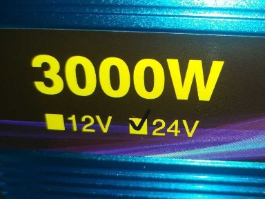 Інвертор перетворювач з 24В на 220В Tataliken 3000W для холодильника, котла, ноутбука. Чиста синусоїда на виході