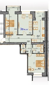 Продаж 3кк 95.1м2. ЖК Курортний. Є-Оселя.