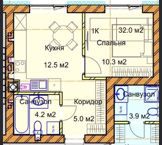 Однокімна новобудова район Льонокомбінату