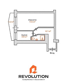 Без комісії. Продаж 1-кімнатної квартири з газом 31м2, вул. Березняківська, буд. 16-Б Дніпровський район