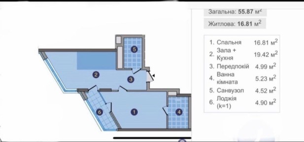 Видова квартира в ж/к зарічний