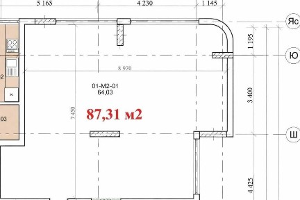 Оренда комерційного приміщення open space в сучасному ЖК