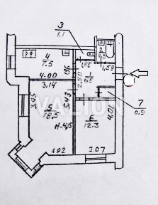 Продажа 2-комнатной квартиры 49.1 м², Саксаганского ул., 33/35