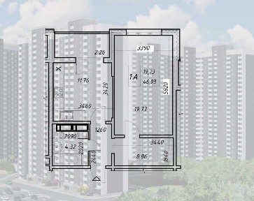 Продаж 1-кімнатної квартири 47 м², Сім'ї Кульженків вул., 21