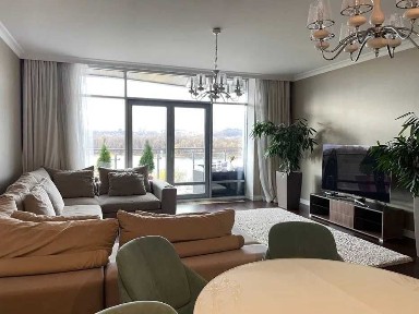 ! Вид на Дніпро! Ексклюзивна 3к 118м2 | Окіпної 18 | Riviera Riverside