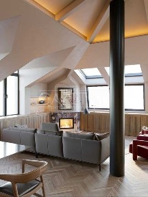 Аренда дизайнерской квартиры 210 м² с террасой Институтская центр Печерский район