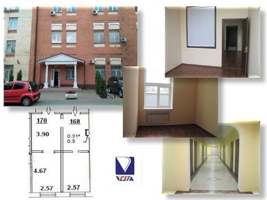 Офис к аренде 48,44кв. м от собственника в БЦ ВЕСТА, ул. В.Хвойки, 21