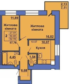 Терміновий продаж 2к. в зданій новобудові