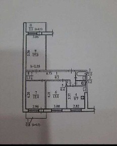 Продам большую 70 кв. м. 3-к. квартиру Парус Красный камень Сертификат NK