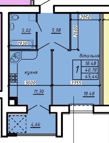 Продаж 1-к квартири в новобудові