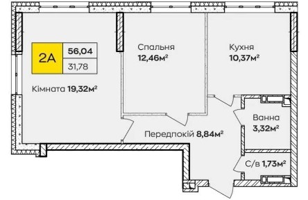 2-кімнатна квартира в Києві. єОселя. Синергія Київ