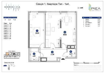Без% Продаж 2150$ 79м2 Жк Nordica Residence буд. 1 Липки Печерськ