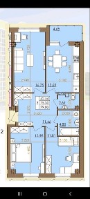 Продам 3ком на Европейской 146е