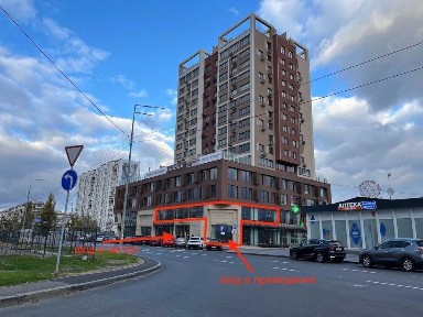 Фасад, приміщення 514 кв м, 1-2 поверхи, ЖК Оболонь Плаза, метро Оболонь